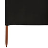 Tuulensuojakangas 6 paneelilla 800x160 cm musta