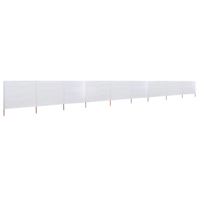 Tuulensuojakangas 9 paneelilla 1200x80 cm hiekan valkoinen