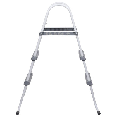 Uima-altaan tikkaat 84 cm harmaa teräs