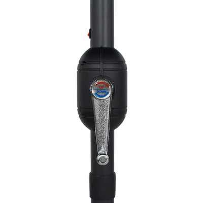Ulkoaurinkovarjo LED-valot alumiinitanko 270 cm taivaansininen