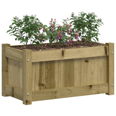 Ulkokukkalaatikko 60x31x31 cm kyllästetty mänty - Vuodevaatteet