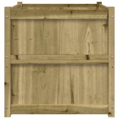 Ulkokukkalaatikko 70x70x70 cm kyllästetty mänty - Vuodevaatteet
