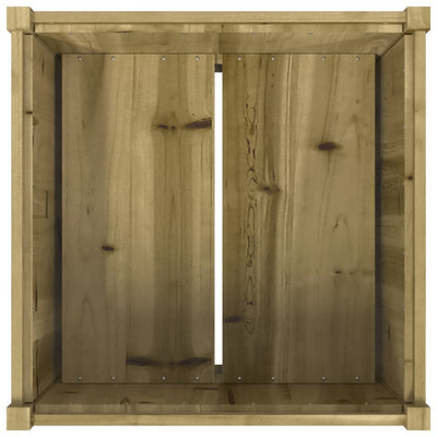 Ulkokukkalaatikko 70x70x70 cm kyllästetty mänty - Vuodevaatteet