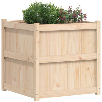 Ulkokukkalaatikko 70x70x70 cm täysi mänty - Vuodevaatteet