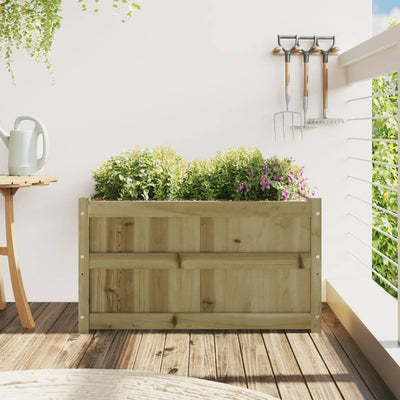 Ulkokukkalaatikko 90x50x50 cm kyllästetty mänty - Vuodevaatteet