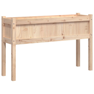 Ulkokukkalaatikko jaloilla 110x31x70 cm täysi mänty - Vuodevaatteet