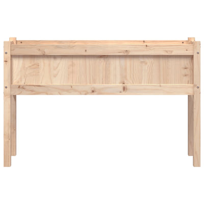 Ulkokukkalaatikko jaloilla 110x31x70 cm täysi mänty - Vuodevaatteet