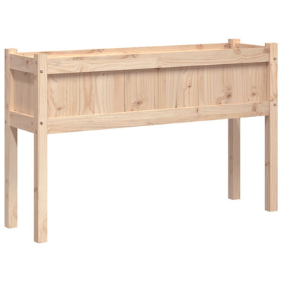 Ulkokukkalaatikko jaloilla 110x31x70 cm täysi mänty - Vuodevaatteet