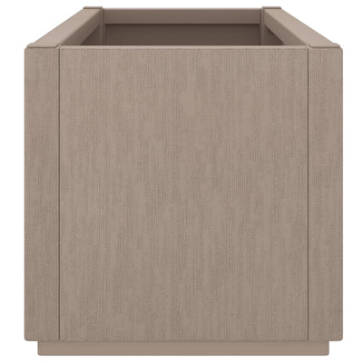 Ulkokukkalaatikko vaaleanruskea 80x36x35 cm PP - Vuodevaatteet