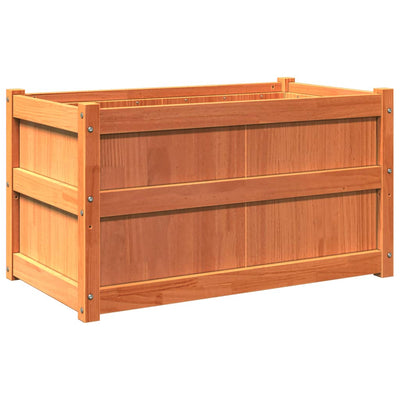 Ulkokukkalaatikko vahanruskea 90x50x50 cm täysi mänty - Vuodevaatteet