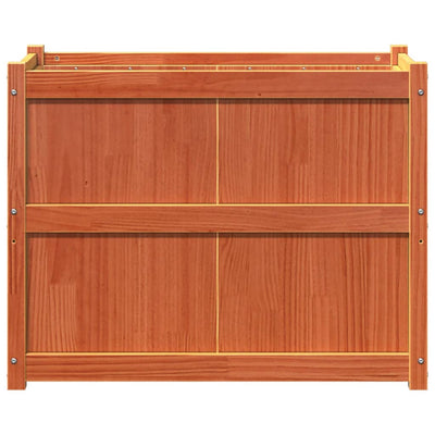 Ulkokukkalaatikko vahanruskea 90x50x70 cm täysi mänty - Vuodevaatteet
