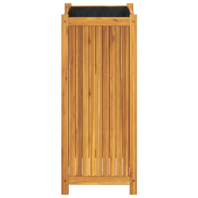 Ulkokukkalaatikko vuorella 42x42x100 cm täysi akasiapuu - Vuodevaatteet
