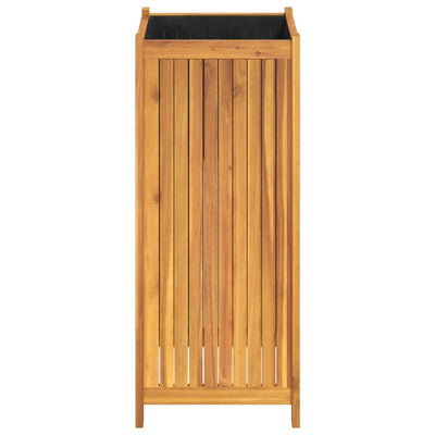 Ulkokukkalaatikko vuorella 42x42x100 cm täysi akasiapuu - Vuodevaatteet