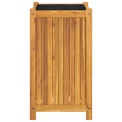 Ulkokukkalaatikko vuorella 42x42x75 cm täysi akasiapuu - Vuodevaatteet