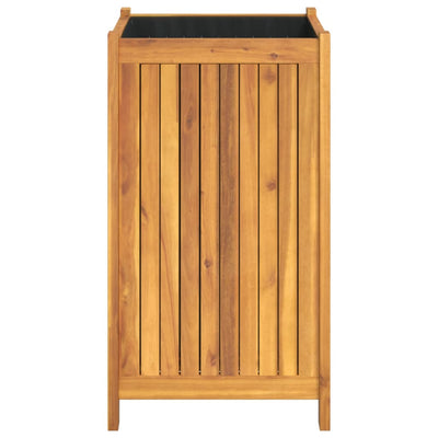 Ulkokukkalaatikko vuorella 42x42x75 cm täysi akasiapuu - Vuodevaatteet