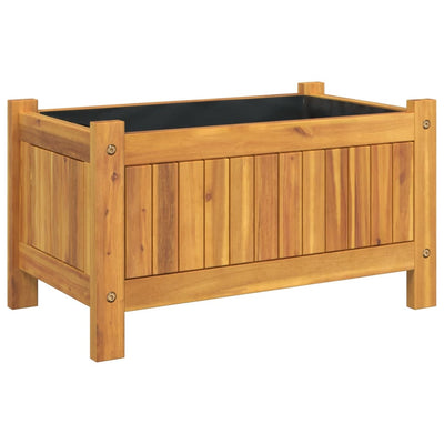 Ulkokukkalaatikko vuorella 54x31x30 cm täysi akasiapuu - Vuodevaatteet