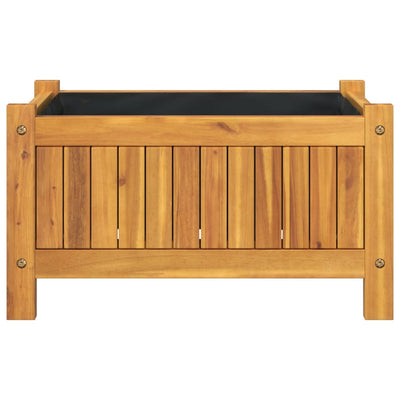 Ulkokukkalaatikko vuorella 54x31x30 cm täysi akasiapuu - Vuodevaatteet