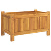 Ulkokukkalaatikko vuorella 54x31x30 cm täysi akasiapuu - Vuodevaatteet