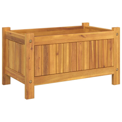 Ulkokukkalaatikko vuorella 54x31x30 cm täysi akasiapuu - Vuodevaatteet