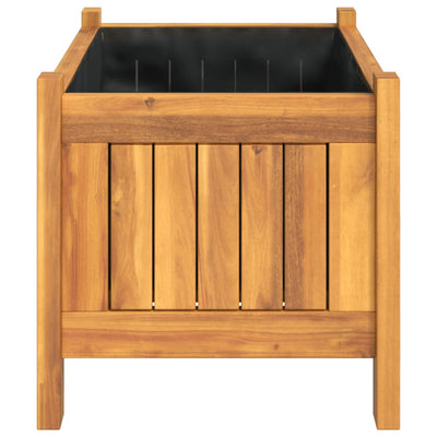 Ulkokukkalaatikko vuorella 54x31x30 cm täysi akasiapuu - Vuodevaatteet