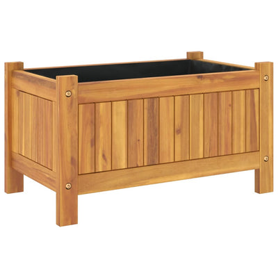 Ulkokukkalaatikko vuorella 54x31x30 cm täysi akasiapuu - Vuodevaatteet