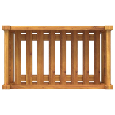 Ulkokukkalaatikko vuorella 54x31x30 cm täysi akasiapuu - Vuodevaatteet