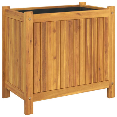 Ulkokukkalaatikko vuorella 54x31x50 cm täysi akasiapuu - Vuodevaatteet