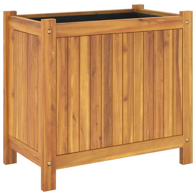 Ulkokukkalaatikko vuorella 54x31x50 cm täysi akasiapuu - Vuodevaatteet