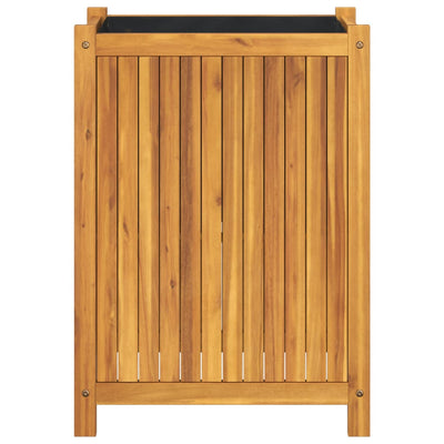 Ulkokukkalaatikko vuorella 54x31x75 cm täysi akasiapuu - Vuodevaatteet