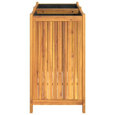 Ulkokukkalaatikko vuorella 84x42x75 cm täysi akasiapuu - Vuodevaatteet