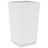 Ulkokukkalaatikot 2 kpl valkoinen 32,5x32,5x57 cm PP - Vuodevaatteet