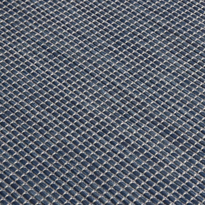 Ulkomatto Flatweave 100x200 cm sininen