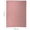 Ulkomatto Flatweave 120x170 cm punainen