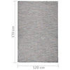 Ulkomatto Flatweave 120x170 cm ruskea ja sininen