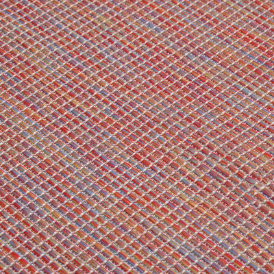 Ulkomatto Flatweave 140x200 cm punainen