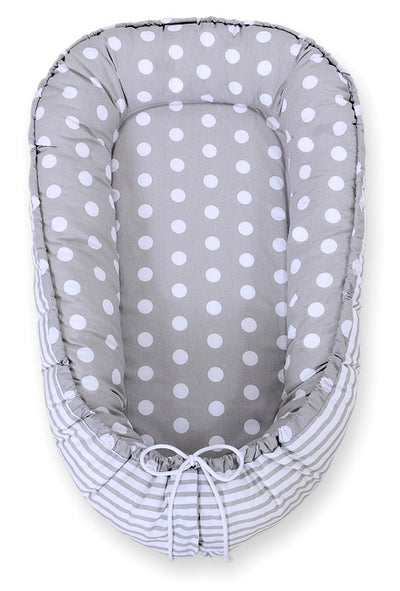 Unipesä - Dots On Grey/ Grey Strips