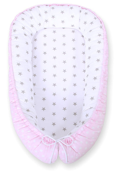 Unipesä - Dots On Pink/ Grey Stars