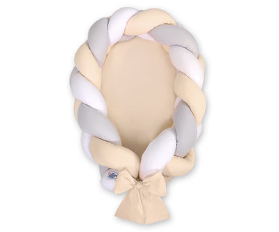 Unipesä letti reunapehmustella - Beige - Valkoinen