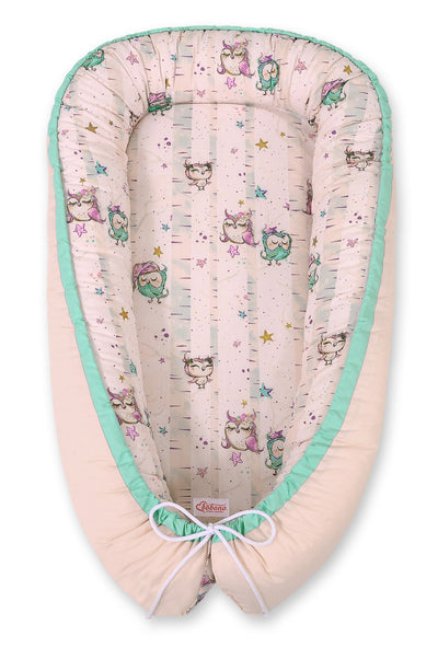 Unipesä - Owls Cream/Powder Pink