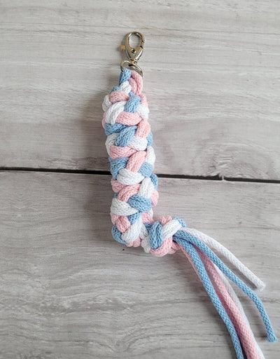 Keppihevosen riimunaru - blue/light pink/white
