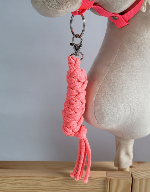Super Hobby Horse - Hobby Horse talutushihna kaksinkertaisesta narunyöristä neon pinkki