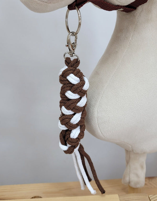 Super Hobby Horse - Hobby Horse -riimunnaru kaksinkertaisesta nyöristä valkoinen-ruskea