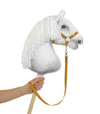 Super Hobby Horse - Keppihevosen ohjain hihnanauhaa, hunajankeltainen