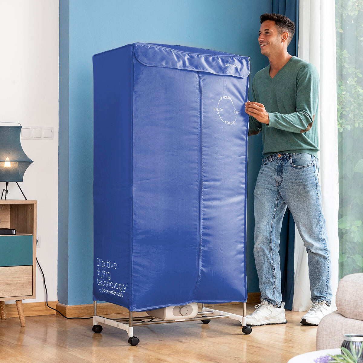 Kannettava Vaatekuivaaja Dupledry Blue 1200W