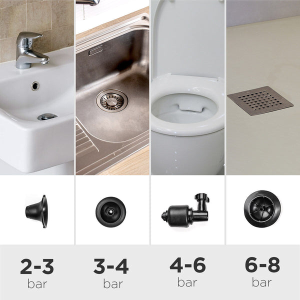 Korkeapaineinen paineilmapumppu viemäreille InnovaGoods