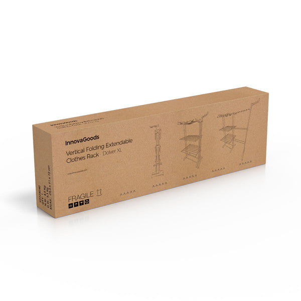 Taitettava Pyykinkuivausteline Pyörillä Dolver XL