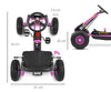 Vaaleanpunainen Karting lasten polkuauto - Thor - Vuodevaatteet.fi
