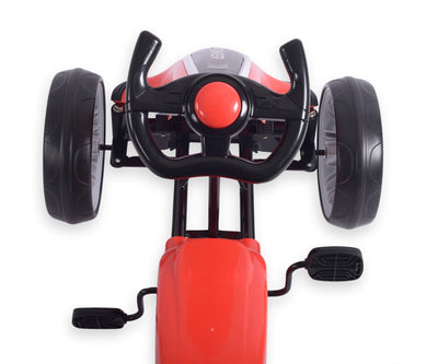 Vaaleanpunainen Karting polkuauto lapselle - Power - Vuodevaatteet.fi