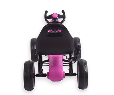 Vaaleanpunainen Karting polkuauto lapselle - Power - Vuodevaatteet.fi