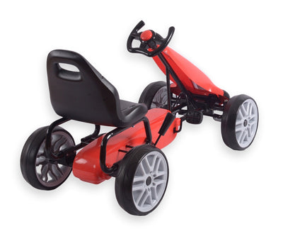 Vaaleanpunainen Karting polkuauto lapselle - Power - Vuodevaatteet.fi